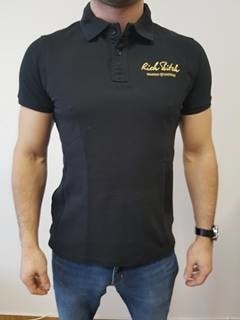 RITCH POLO SHIRT BLACK - Polo Shirt M