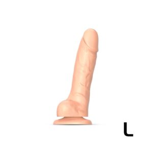 StrapOnMe Sliding Skin Realistic Dildo Size L Nude