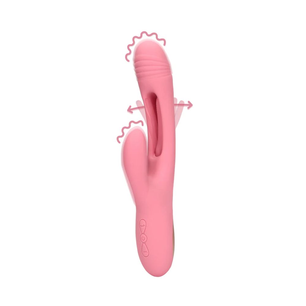 LOVELINE Flapping G Spot Rabbit Vibrator Pink Arabesque