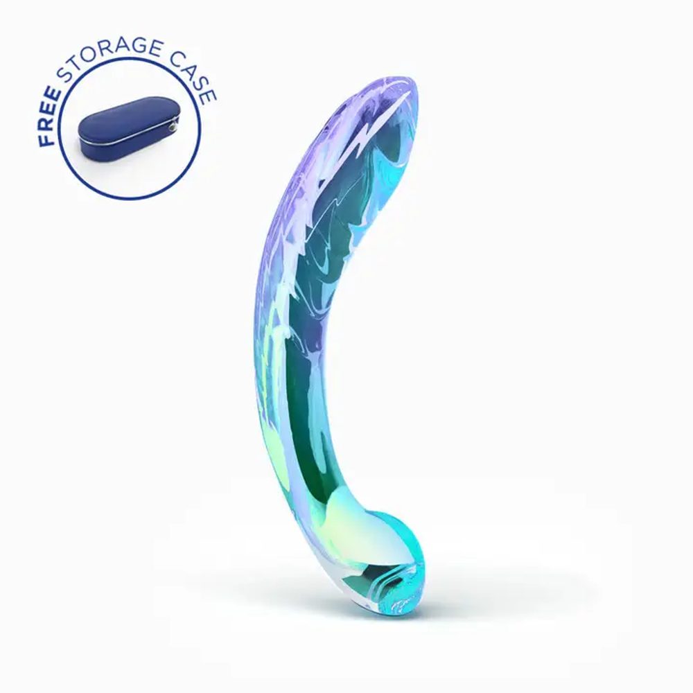 Biird Kalii dildo z borosilikátového skla 18 x 3