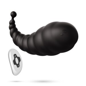 Crushious cocoon rechargeable vibrating egg with wireless remote control black