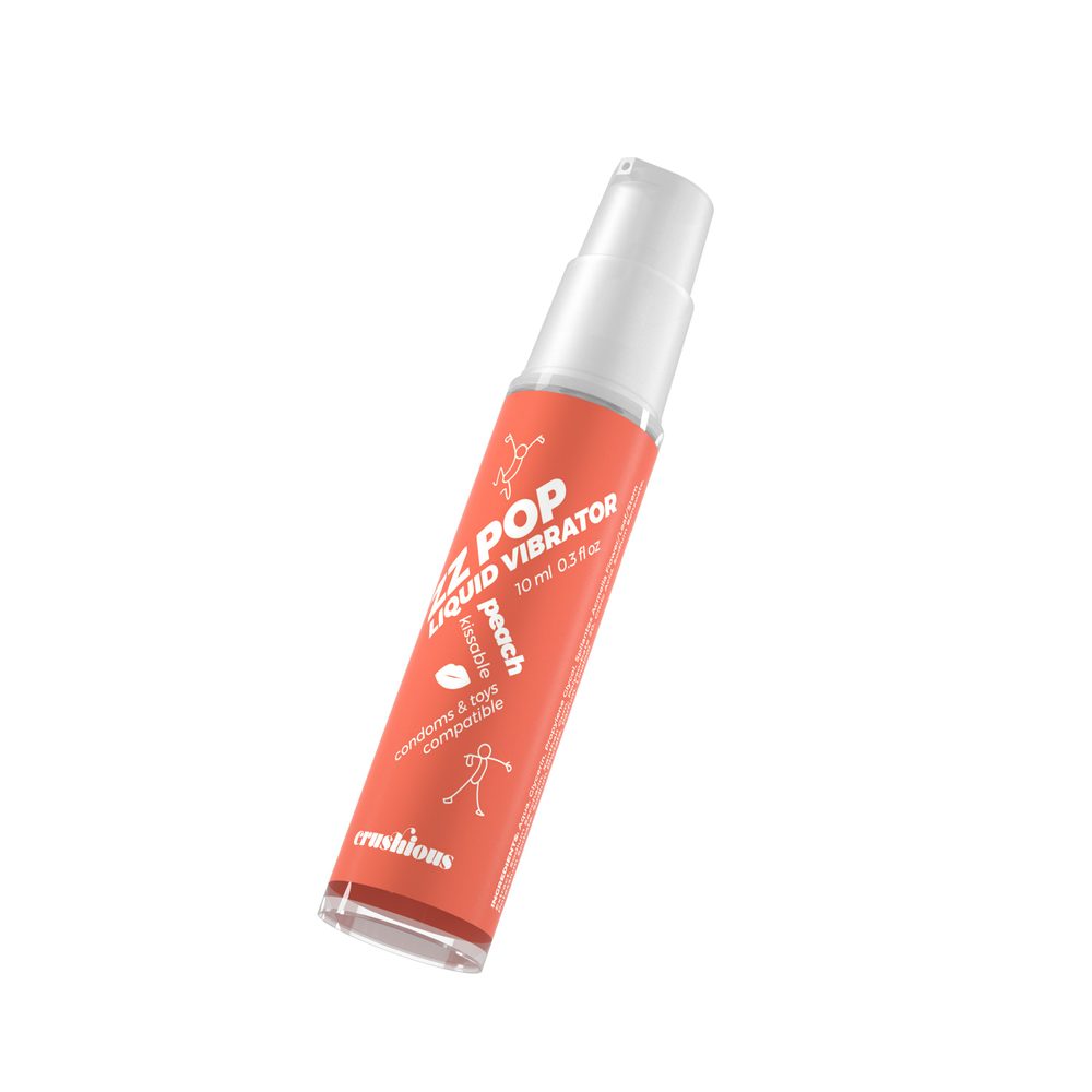 Crushious Zz Pop Liquid Vibrator Peach Aroma 10ml
