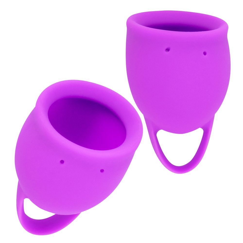 Lola Games Sada menstruačních kalíšků Natural Wellness Fialový Tulipán 2 ks