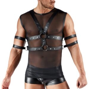 Svenjoyment Sleeveless Shirt & Chest Harness Set 2161885 Black - L