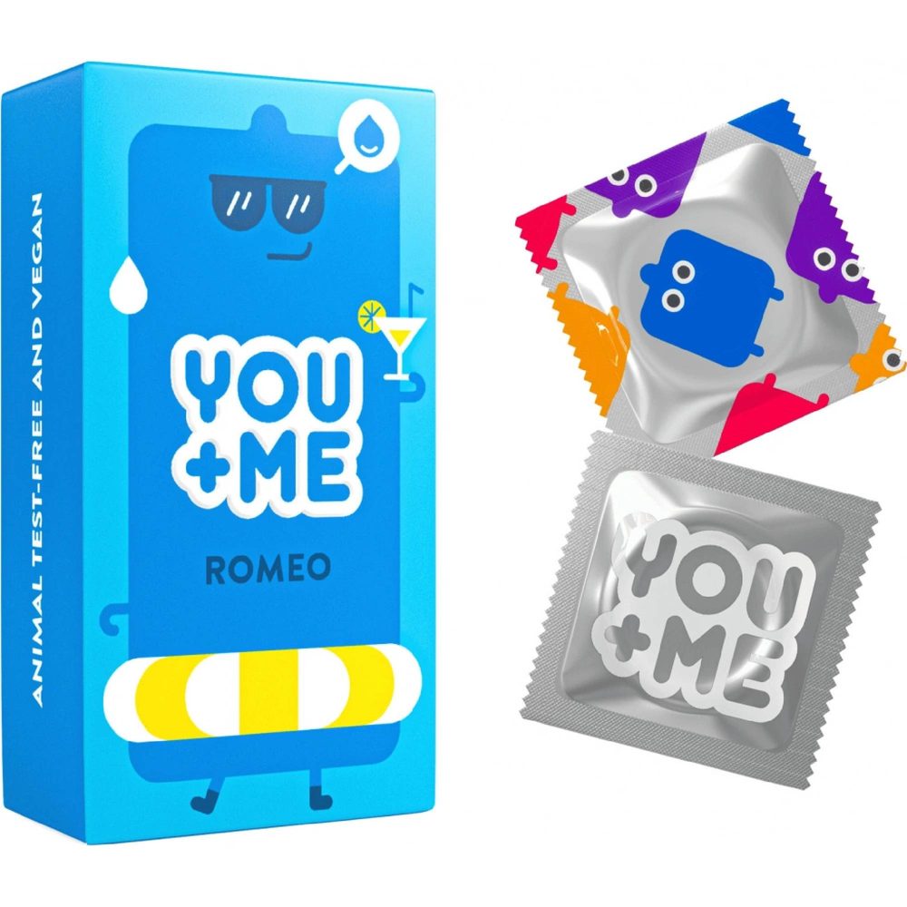You Me Romeo kondomy se zvýšenou dávkou lubrikace 12 ks