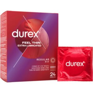 Durex Feel Thin Extra Lubricated 24 ks (v krabičce)